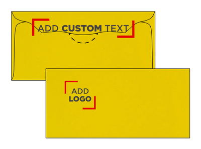 Pastel Canary Yellow 24lb 3 1/8 x 6 1/4 Offering Envelopes