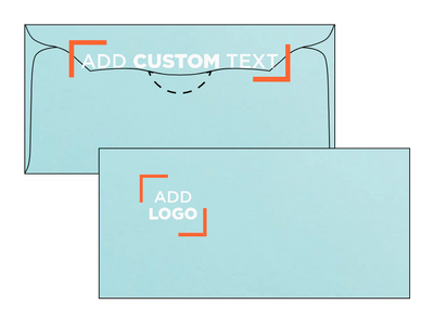 Pastel Blue 24lb 3 1/8 x 6 1/4 Offering Envelopes