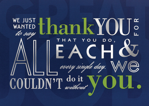 Inspirational Thank You Card Set - 25 Pack