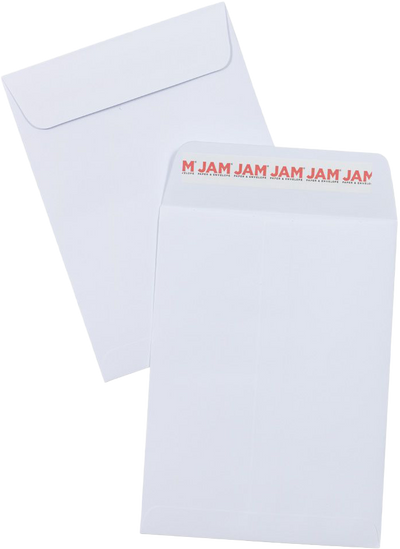 White 28lb 5 1/2 x 7 1/2 Open End Envelopes with Peel & Seal