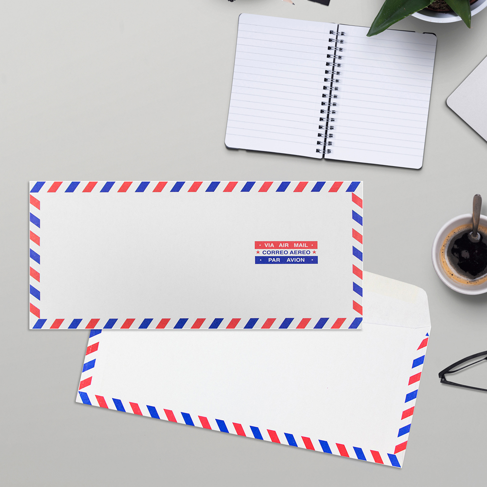 Airmail 20lb #10 Regular Envelopes (4 1/8 x 9 1/2)