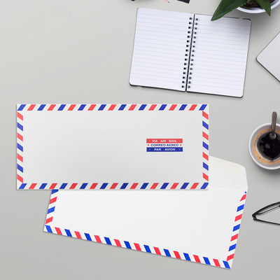 Airmail 20lb #10 Regular Envelopes (4 1/8 x 9 1/2)
