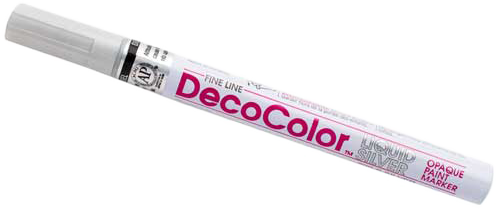 Silver Fine Line Opaque Paint Markers