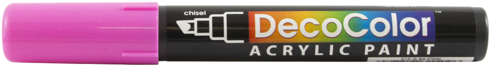 Pink Chisel Tip Acrylic Paint Marker