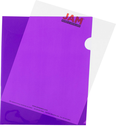 Purple 9 x 11 1/2 Plastic Sleeves