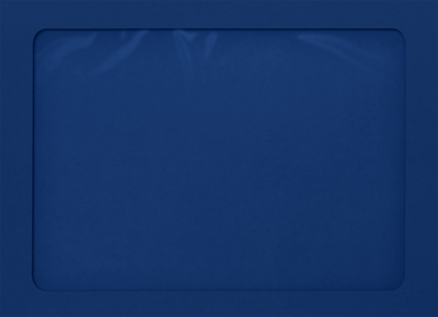 Navy Blue 32lb A7 Full Face Window Envelopes (5 1/4 x 7 1/4) with Peel & Seal