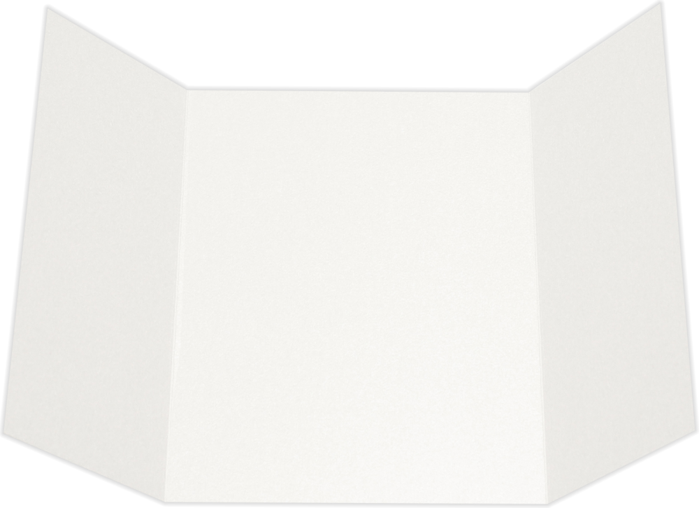 Bright White Cougar A7 Gatefold Premium Invitations (5 x 7)