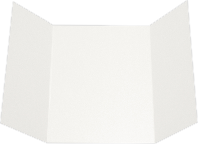 Bright White Cougar A7 Gatefold Premium Invitations (5 x 7)