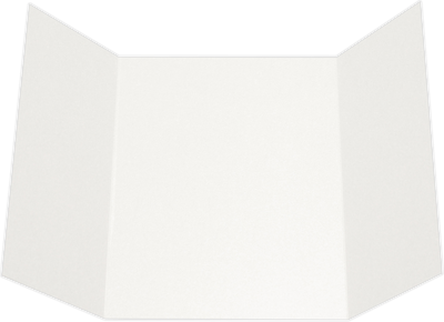 White Recycled A7 Gatefold Invitations Recycled (5 x 7)