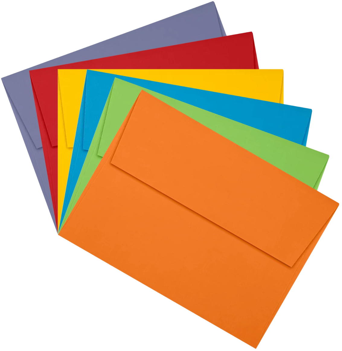 Assorted Primary A7 (5 1/4 x 7 1/4) Envelopes - 150 Pack