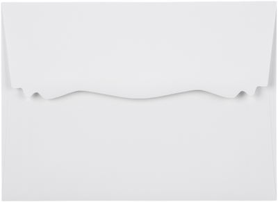White 28lb A7 Squiggle Flap Invitation Envelopes (5 1/4 x 7 1/4)