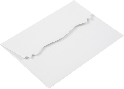 White 28lb A7 Squiggle Flap Invitation Envelopes (5 1/4 x 7 1/4)