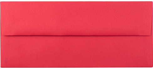 Red 24lb #10 Regular Envelopes (4 1/8 x 9 1/2)