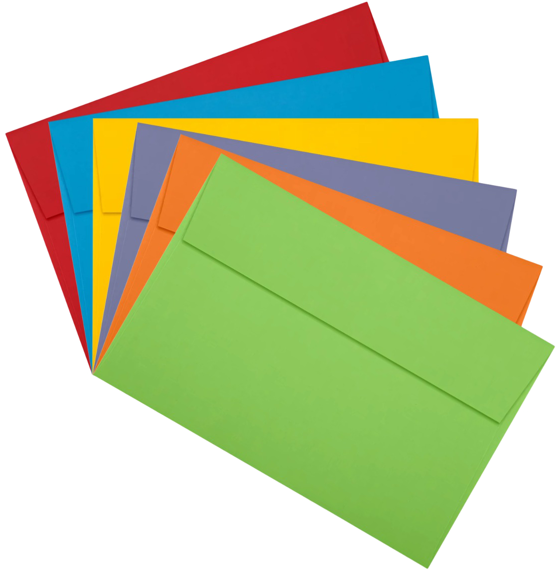 Assorted Primary A9 Envelopes (5 3/4 x 8 3/4) - 150 Pack