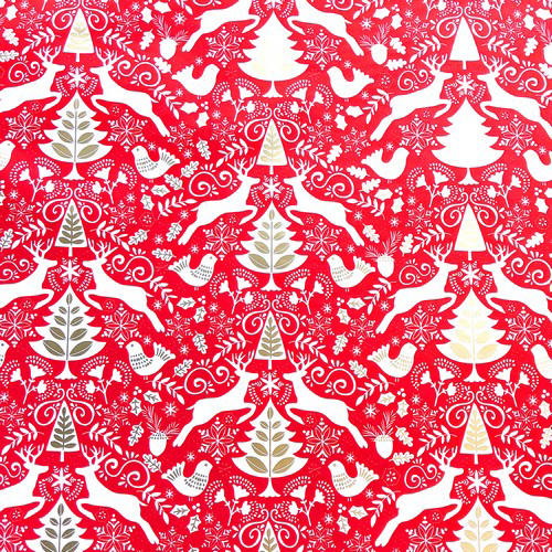 Scandinavian Red Scandinavian Red 24" x 417' Bulk Wrapping Paper (834 Sq Ft)