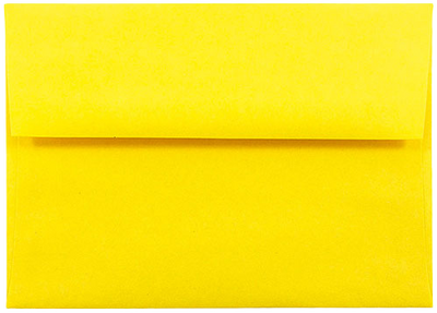 Yellow 24lb A6 Invitation Envelopes (4 3/4 x 6 1/2)