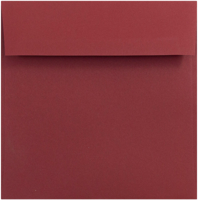 Garnet Dark Red 32lb 6 x 6 Square Envelopes