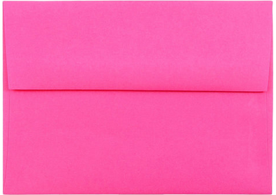 Fuchsia Pink Magenta 32lb A6 Invitation Envelopes (4 3/4 x 6 1/2)