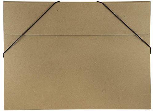 Brown Kraft Large 11 x 15 x 3/8 Elastic Portfolios