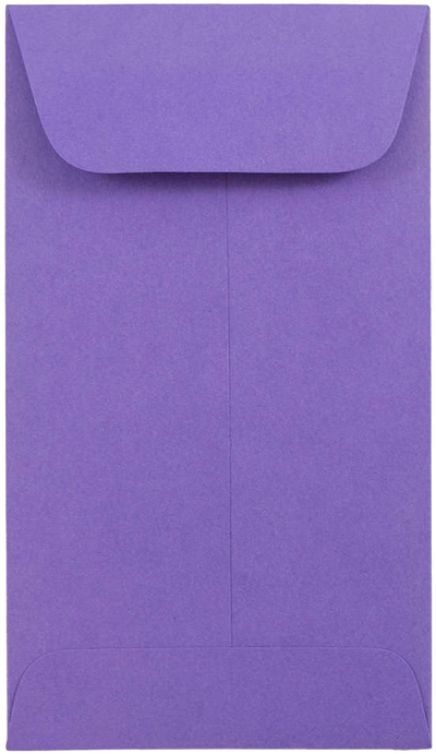 Violet Grape Purple 28lb #5 1/2 Coin Envelopes (3 1/8 x 5 1/2)