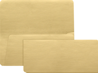 Gold Metallic 32lb Boarding Pass Envelopes (3 7/8 x 8 1/2)