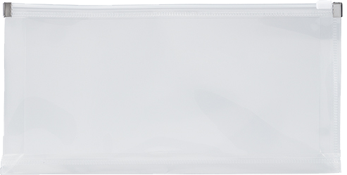 Clear #10 Business Plastic Envelopes (4 1/8 x 9 1/2) with Zip Closure