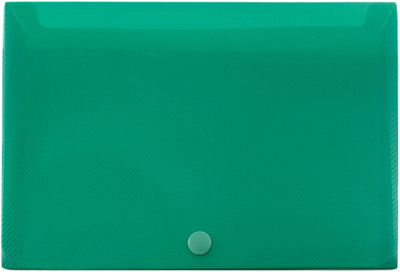 Green 6 1/8 x 4 1/2 x 1 Plastic Snap Case Portfolios