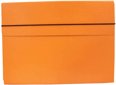Orange 9 1/4 x 12 1/2 x 1/2 Thin Elastic Portfolios