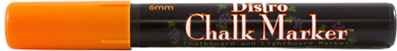 Orange Broad Point Chalk Markers