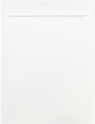 White 28lb 9 x 12 Open End Envelopes