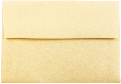 Antique Gold Parchment 24lb A1 Invitation Envelopes (3 5/8 x 5 1/8)