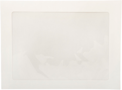 White 28lb Full Face Booklet Window (9 x 12) Envelopes