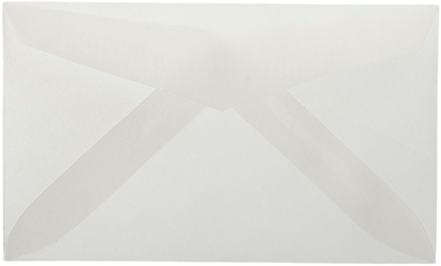 Clear Translucent 28lb #63 2Pay Envelopes (2 1/2 x 4 1/4)