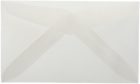 Clear Translucent 28lb #63 2Pay Envelopes (2 1/2 x 4 1/4)