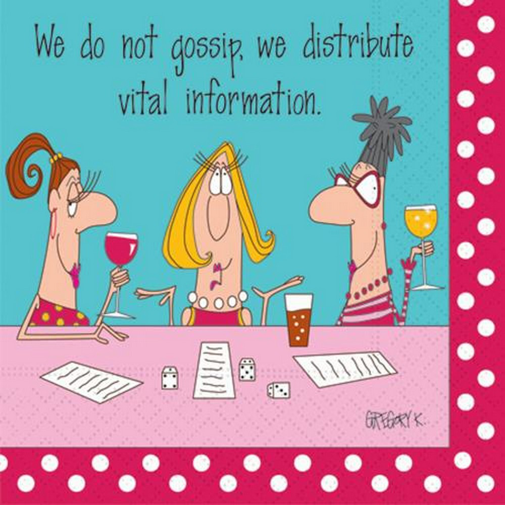 Vital Information 5 x 5 Novelty Holiday Cocktail Napkins - 20 Pack