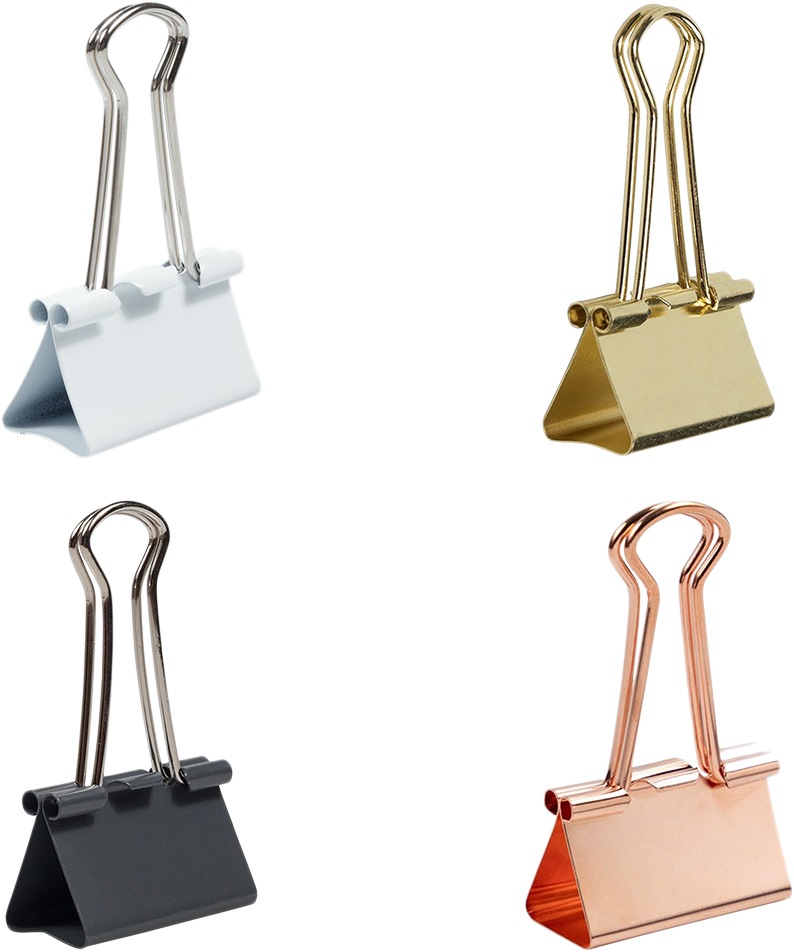 Business Assorted Medium 32mm Binder Clips - 4 Packs of 15