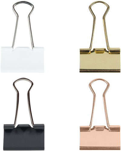 Business Assorted Medium 32mm Binder Clips - 4 Packs of 15