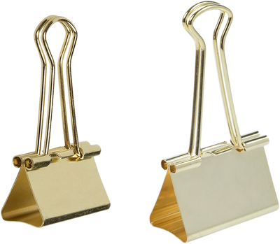 Gold Large 44mm & Medium 32mm Binder Clips