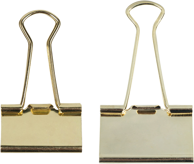 Gold Large 44mm & Medium 32mm Binder Clips