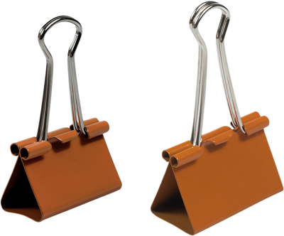 Orange Large 44mm & Medium 32mm Binder Clips