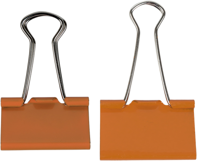 Orange Large 44mm & Medium 32mm Binder Clips