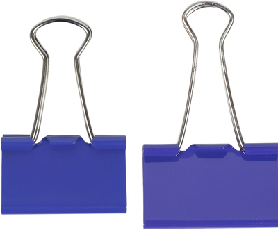 Purple Large 44mm & Medium 32mm Binder Clips