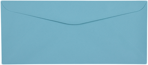 Pastel Blue 24lb #10 Regular Envelopes (4 1/8 x 9 1/2)