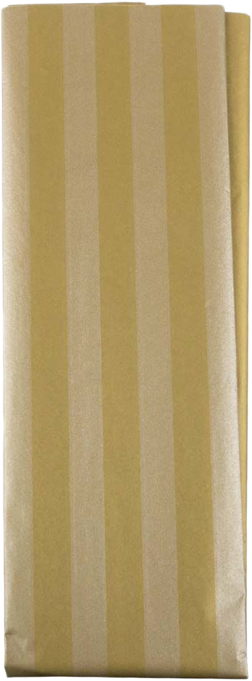 Gold & Antique Gold Stripe Tissue Paper (20 x 26) - 3 Sheets
