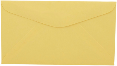 Pastel Canary Yellow 24lb #6 3/4 Regular Envelopes (3 5/8 x 6 1/2)