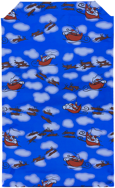 Blue Santa Foil 32lb 6 1/4 x 7 7/8 Invitation Envelopes with Peel & Seal