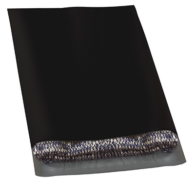 Black 14lb 12 x 15 1/2 Poly Mailer with Peel & Seal