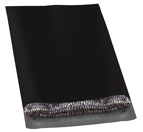 Black 14lb 12 x 15 1/2 Poly Mailer with Peel & Seal