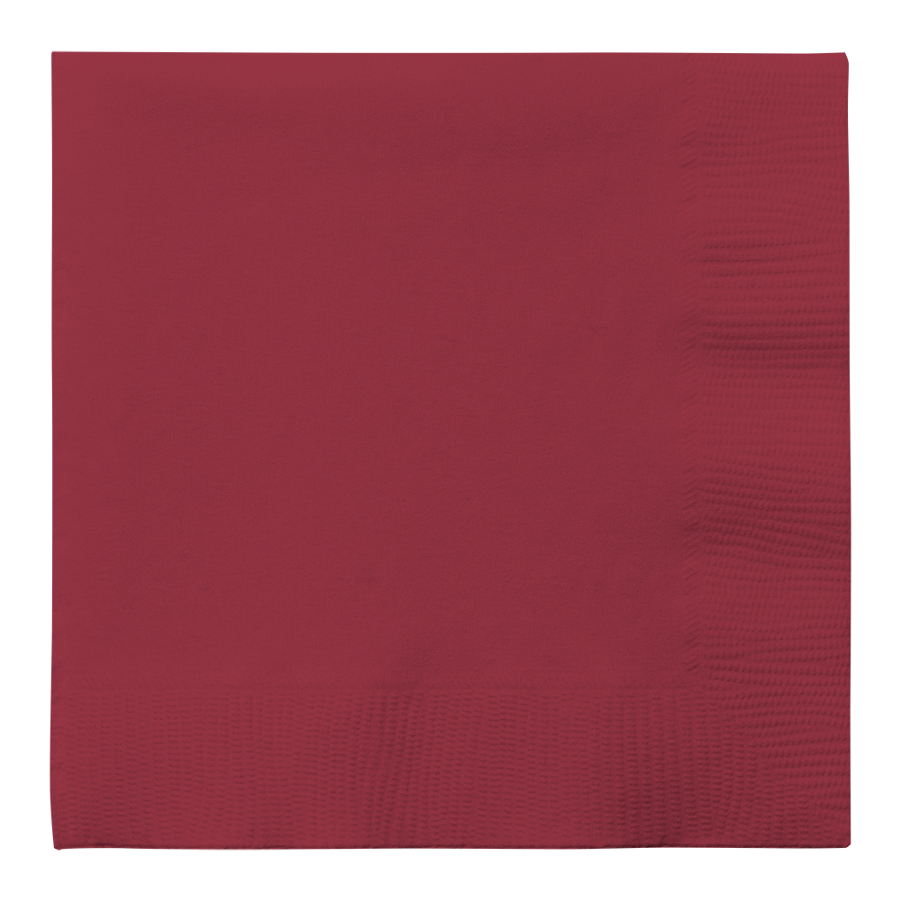 Burgundy Red 6 1/2 x 6 1/2 Lunch Napkins