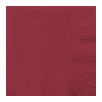 Burgundy Red 6 1/2 x 6 1/2 Lunch Napkins